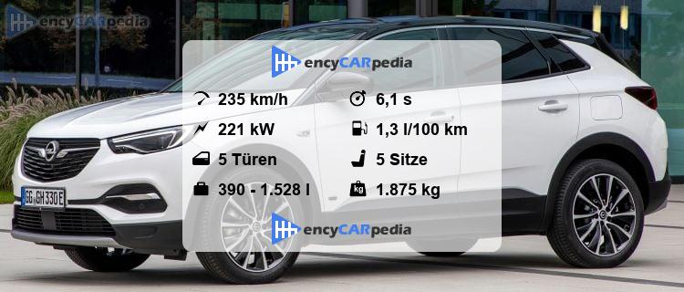 Opel Grandland X Hybrid Technische Daten
