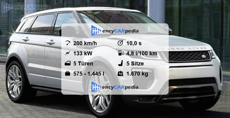 Range Rover Evoque Technische Daten