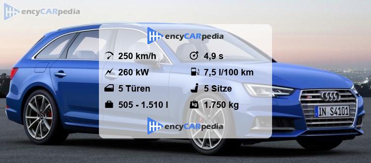 Technische Daten Audi S4