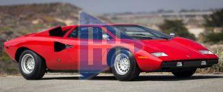 Lamborghini Countach LP400 1974 – Rouge – 1/12 Kyosho – Miniature Neuve