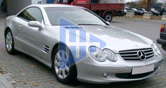 Mercedes SL 500 (R230) specs (2001-2004): performance, dimensions