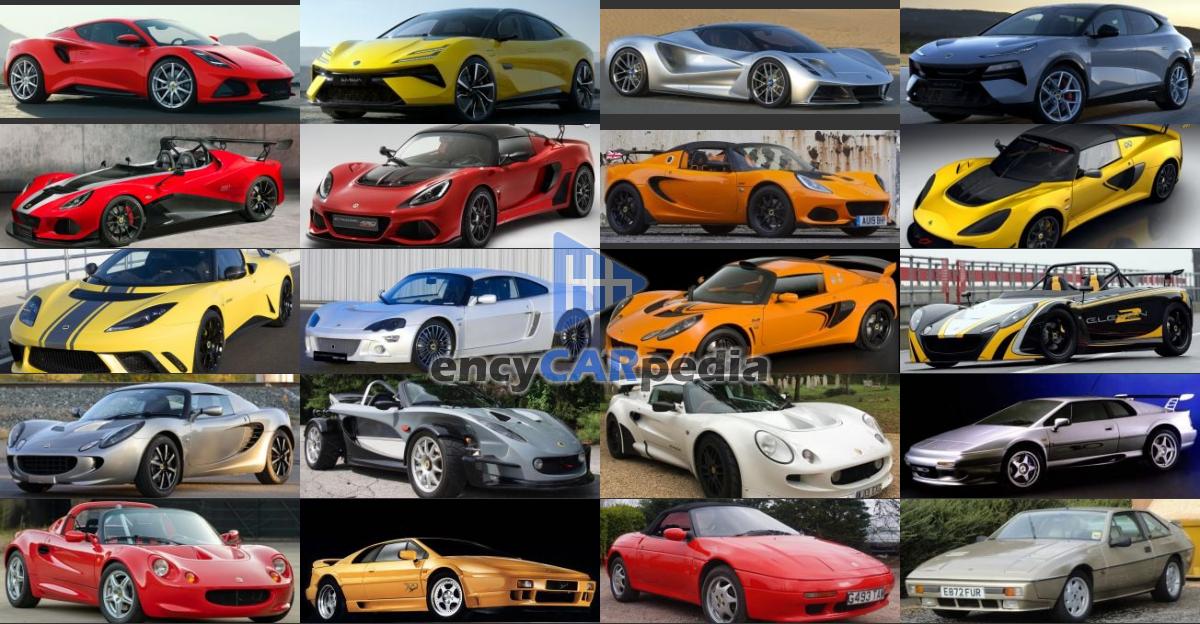 All Lotus Models - encyCARpedia