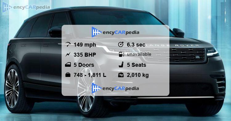 Land Rover Range Rover Velar P340 specs (2023-present), performance ...