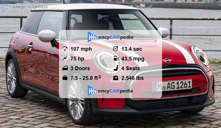 Mini One First 3 Door (F56) specs (2021-2022): performance, dimensions ...