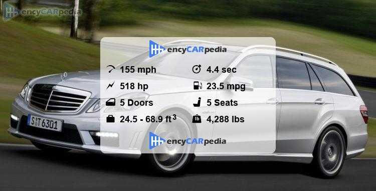 Mercedes E 63 AMG Wagon (S212) specs (2011-2013): performance