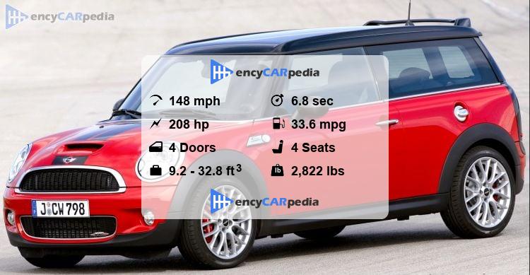 Mini Cooper Works Clubman (R55) specs (2008-2010): performance ...